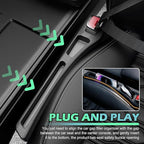 2PCS Car Seat Gap Filler Organizer with Phone Holder,Upgraded Cars Gap Seat Filler Blocks Items from Falling Out,2 in 1 Car in Between Cars Seats Catcher as Center Console Organizer