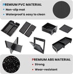 5PCS Center Console Organizer Compatible with 2023-2026 Honda Pilot/2026 Honda Passport Drawer Storage Tray Armrest Divider Tray &Insert Hidden Storage Box Interior Accessories