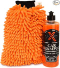 Liquid X Classic Car Shampoo Combo - 16oz Car Shampoo & Premium 9" x 12" Wash Mitt
