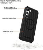 Rokform - Galaxy S23 Plus Case, Rugged Series, Magnetic Case with Twist Lock, Drop Tested Armor (Black)