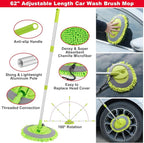 40Pcs Car Wash Cleaning Kit with Foam Gun Sprayer Detailing Brushes Wash Mop Windshield Cleaning Tool Tire Brush Towels Complete Interior Exterior Detailing Set for Car