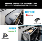 EDBETOS 2024-2026 Grand Highlander Accessories Dashboard Organizer Compatible with 2024 2025 2026 Toyota Grand Highlander Dash Center Console Screen Storage Insert Tray Tissue Sunglasses Holder