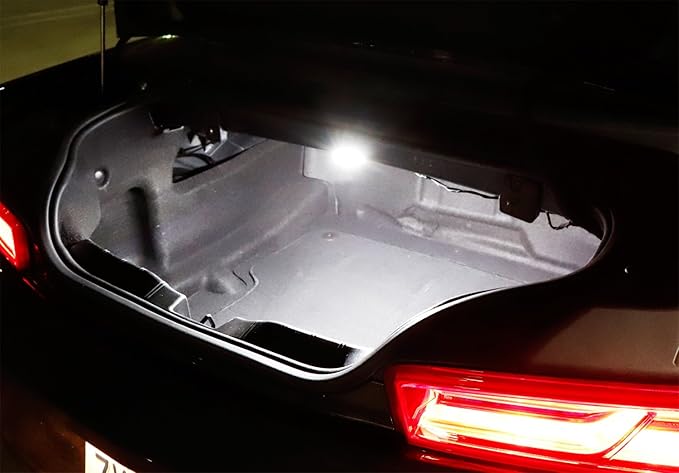 iJDMTOY 18-SMD Xenon White Full LED Trunk Cargo Light Assembly Kit, Compatible With Chevrolet Camaro Cruze Trax Spark, Compatible With Cadillac XTS, Buick Lacrosse, GMC Acadia etc