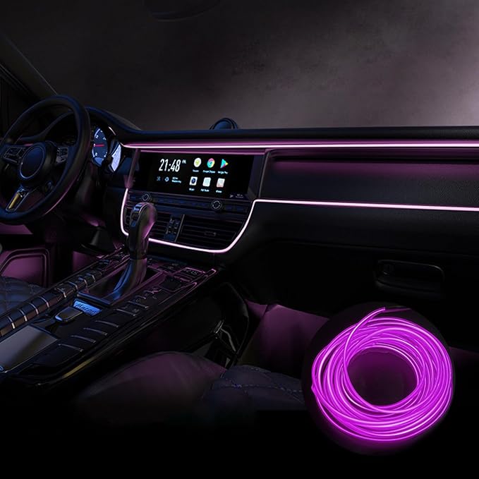 Car Interior Lights for Audi SQ2 SQ5 SQ6 e-tron SQ7 SQ8 SQ8 e-tron LED Car Interior Atmosphere Lamp Car Ambient Lighting Kits,Purple