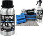 Professional Metal & Chrome Ceramic Coating (150ml Bundle) / 18 Month Protection from Rust, Scratches, Water Spots / 2x Thicker, Easy Application for Railings, Anchors and more