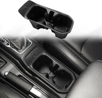 Muslogy Center Console Cup Holder Inserts Compatible with 2018-2024 2025 Jeep Wrangler(JL/JLU) & Gladiator(JT) Accessories Middle Console Drink Holder TPE Organizer Non-Slip Drink Stopper