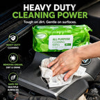 Air Jungles All Purpose Car and Home Cleaning Wipes 70 Count (Pack of 3), Extra Large 8" x 10" Size Cleaner Wipes for Car Interior Household Appliance Yoga Mat Desk Gym Equipment Couch Desk & Fabric