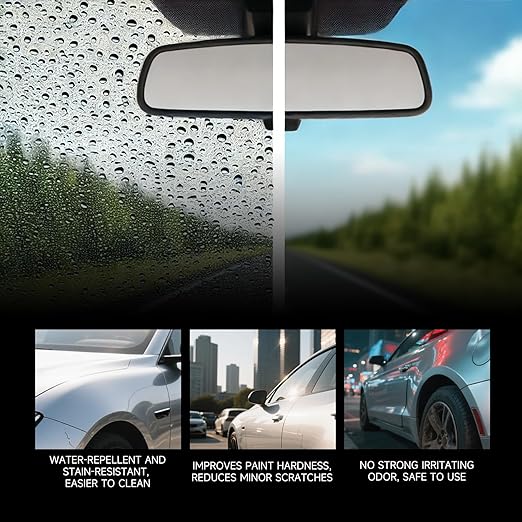 Nano Ceramic Coating Pro, Nano Quick Coat Restores, Revolutionary Nano Spray for Car Detailing, Deep Gloss Shine and Long-Lasting Polish(2Pcs)