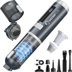 SakerPlus Mini Vacuum Cleaner,Cordless Car Vacuum, 4 in 1 Mini Vacuum Cleaner High Power 16000PA Suction Handheld Vacuum,Portable Vaccum with HEPA Filter for Cars,Desktop,Home HL159 (Grey)