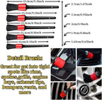 Multifunctional Tire Wheel Detailing Brush Set - Easy Car Wash Tools for Rims and Tires(Small Brush Set)