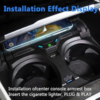 Wireless Car Charger for BMW 2 Series (2022-2024), i3/3 Series (2020-2024), i4/4 Series (2021-2024) with 27W USB & Type-C Center Console Accessory Panel, Fast Charger for i-Phone Sam-Sung
