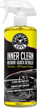 Chemical Guys InnerClean Quick Detailer with Pineapple Scent, High Performance Interior and Dashboard Cleaner, Dust Repellent, Easy to Use Non Greasy Formula, 32 fl oz