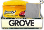 Formula 1 Auto Wax 12 oz Bundle with Microfiber Cloth – Carnauba Car Wax for Long-Lasting Shine and Paint Protection on All Finishes – Gift Set (2 Items)