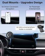 Magnetic Phone Mount for Toyota Grand Highlander/Grand Highlander Hybrid 2024-2026 Accessories 12.3-inch Screen Fixed Clip, Automobile Cradles Magnets Cell Phone Holder Compatible with MagSafe