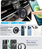 Car Phone Holder, Air Vent Navigation Mount, for Toyota Highlander/Hybird 2020-2025, Mag-safe Magnetic Custom Cradles Stand for iPhone, Samsung, HTC and All Smartphone (NOT for Platinum/Grand)