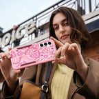 for Samsung Galaxy A16 5G Phone Case - Compatible with MagSafe Women Girls Cute Magnetic Protective Cover Kawaii Girly Unique Fashion Heavy Duty Shockproof Design for Samsung A16 5G Case