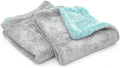 The Rag Company, The Liquid8r, Absorbent 70/30 Blend Microfiber Drying Towel for Cars, Trucks, and SUVs, Safe for Detailing, Scratch-Free, Twist Loop, 1100 GSM, 16x16 Inches, Aqua Blue/Grey, 2-Pack