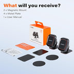 [2 Pack] Magnetic Phone Holder for Car, APPS2Car [Super Strong Magnet] Phone Mount for Car, Dashboard Magnetic Car Phone Holder Mount with Strong VHB Adhesive Mounting, Compatible with iPhone, Samsung