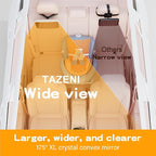 TAZENI Baby Car Mirror for Baby Hook Clip Design Never Shake Baby Mirror for Car Seat Rear Facing Easy Install Crystal Clear View ShatterProof Crash Tested White