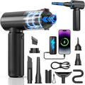 Car Vacuum Portable Cordless,3 in 1 Power Bank & Air Duster & Vacuum-20000Pa,120W High Power Handheld Vacuum Cordless with Led Light,Nozzles for Car,Home,Office,Pet Hair