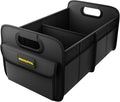 MIKKUPPA Car Trunk Organizer - 75L Collapsible Trunk Organizer for Groceries, Trunk Storage Organizers for SUV Auto Truck Van with Non Slip Bottom (Black)