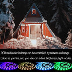 SUPERNIGHT LED Strip Lights, RGB Color Changing 16.4Ft SMD5050 LEDs Flexible Light Strip Rope Lighting Kit with 44 Key Remote Controller and 12V Power Supply for Bedroom TV Backlight Christmas