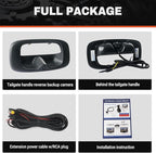 Tailgate Handle Backup Camera Compatible with 1999-2006 Chevy Silverado GMC Sierra 1500 2500 3500 HD Waterproof Reversing Rear View Back Up Camera, Tailgate Handle Backup Kit Replaces# 15228541