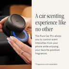 Pura Car Pro - Smart Fragrance Diffusion - Rechargeable & Cordless Fragrance Diffusion - Portable Smart Car Diffuser with USB-C Cable - Start & Stop Accelerometer Detects Motion - Diffuser Only