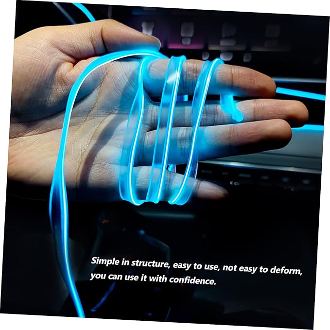 Luxshiny 2pcs Car Led Lights for Interior Ambient Lighting Kit Under High Brightness USB Powered Easy Installation