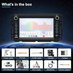 4G LTE QLED Radio for Chevy Silverado GMC Sierra Yukon 2007-2013,Touch Screen 8core Stereo Upgrade,Wireless carplay & Android Auto,Fast Charge,Free Backup Camera