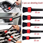10pcs Auto Car Detailing Brush Set,Car Interior Cleaning Kit,Including 5pcs Car Detailing Brushes, 3pcs Wire Brush and 2pcs Different Soft Bristle dusting Brush for car Interior.