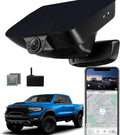 QHI 4K Dash Cam Fit Dodge RAM 1500 2019-2024, Hidden OEM Style, 4K Front & 1080P Rear Camera, 128GB EMMC, 24H Parking Mode, GPS & CPL, for Rebel Big Horn Laramie (S87 Front only 4K)