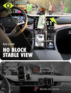 Bracketron Cup Holder Phone Mount for Car - TripGrip 2-in-1 Expandable Phone Holder with 360° Rotation & Ultra Stable Folding Support Legs, Fits Devices up to 3.5"