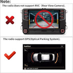 SCUMAXCON Car Stereo Radio RCD360 PRO3S Wireless Carplay Android Auto OPS Bluetooth USB SD FM/AM 6.5inch Touchscreen for Golf MK5 MK5 Passat Jetta Polo EOS CC (Backup Camera Function Deactivated)