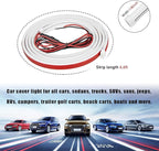 Ohleats 79 Inch Car Hood Light Strip, Exterior Flexible Daytime LED Running Light, Waterproof Auto LED Strip Light with Dynamic Scan Start-up Effect, Car Accessories for SUV Truck (Blue)