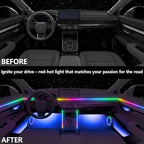 Acrylic LED Lights Interior, 18 in One LED Ambient Lighting Car Kit for Honda Civic 2025,2026, with Wireless APP Control and Synchronized Music