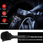 Bendable Wheel Brush Kits Soft Microfiber Wheel Cleaner Brush Synthetic Woolies No-Scratch Wheel Cleaning Brush Car Detailing Rim Tire Brush