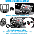 Phone Mount for Mag-Safe, Car Stand Holder, Only for (Toyota RAV4 2019 to 2024 Premium XLE, Adventure, TRD Off-Road, Limited, Hybrid XSE), Must with Adjustment Wheel, Otherwise Not Fit