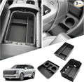SKTU 3-Pack for 2026 Hyundai Palisade Center Console Organizer for 2026+ Hyundai Palisade Calligraphy Under Console Tray Hyundai Palisade 2026 Accessories Lower Console Tray with Cup Holder