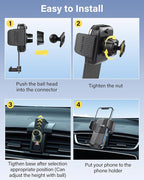 SKYLOTEC Car Phone Holder for Lexus RX 350 RX 450h 2010 2011 2012 2013 2014 2015 Accessories Automobile Cradles Phone Mount, Cell Phone Base Not Block Air Vent