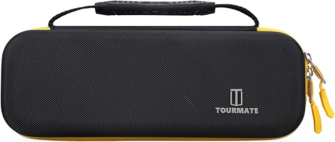 Tourmate Hard Storage Case for Upbooz/Vacuum/Minthouz/Dovety Vacuum Cordless - Travel Case for Portable Car Vacuum(Only Case)(Black & Yellow)