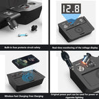 Wireless Car Charger for Honda CRV 2020 2019 2018 2017, 15W Wireless Fast Phone Charging Pad with 27W USB-A & Type-C Interior Accessories Upgrades