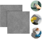 Abaodam 2pcs Car Wash Towels Microfiber Absorbent Drying Towels for Car Detailing and Window Cleaning, Lint-Free 30x30cm Cloths for Automotive Interior and Exterior Use