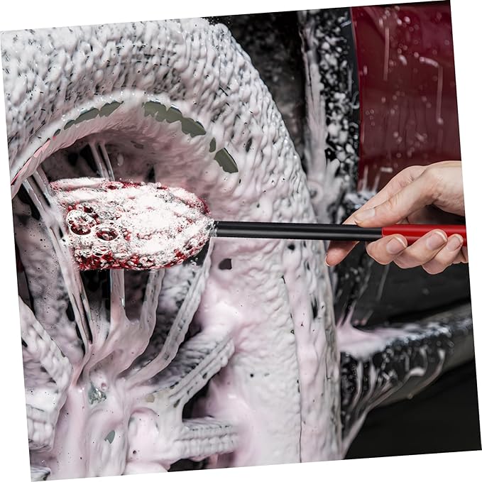 12pcs Bendable Tire Cleaning Brushes Automotive Wheel Detailing Kit Soft Bristle Car Wash Tools for Rims and Tires Fit for Vehicle Models
