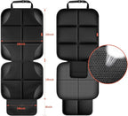 XHYANG Car Seat Protector 1 Pack Car Seat Cushion Mat Thickest Padding,Waterproof 600D Fabric Car Seat Covers for Non-Slip Backing Mesh Pockets for Baby and Pet (Black, 1 Pc)