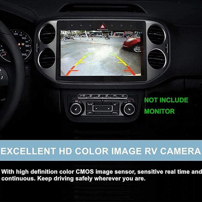 License Plate Frame Backup Camera Night Vision Car Rear View Camera with 8 Bright LEDs 170° Viewing Angle Waterproof Backup Camera Vehicle Universal Reversing Assist Security