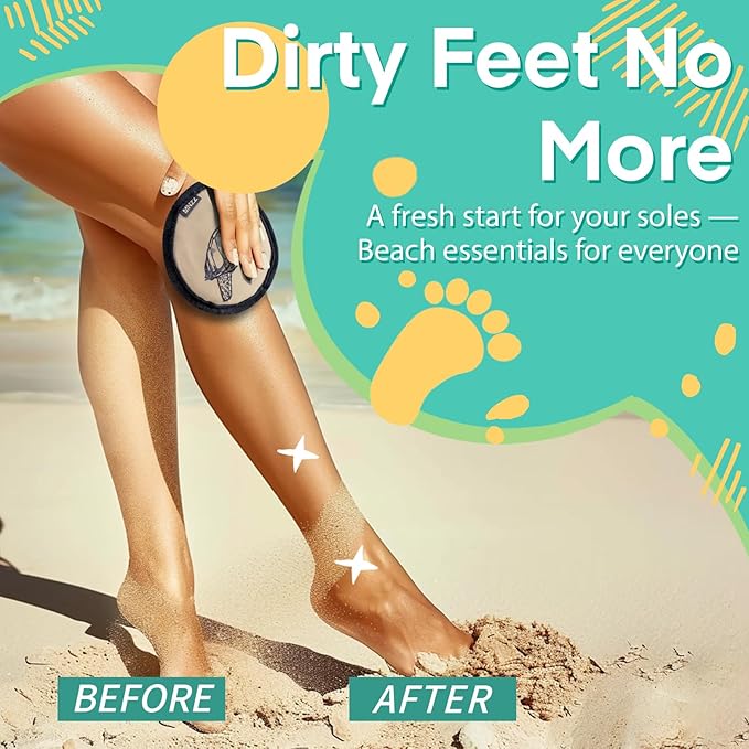 MNZZ 2 Pack Sand Remover Bag Portable Quick Dry Eraser for Beach Towel Blanket Chair Cover Shell Shovel Toy Hat Umbrella Tent Shade Canopy Travel Picnic Pool Hiking Outdoor Accessories