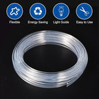 MECCANIXITY Fiber Optic Cable Car Side Glow LED Illumination Crystal Cables Car Atmosphere Neon Cold Lights 5 Meters 3mmx6mm