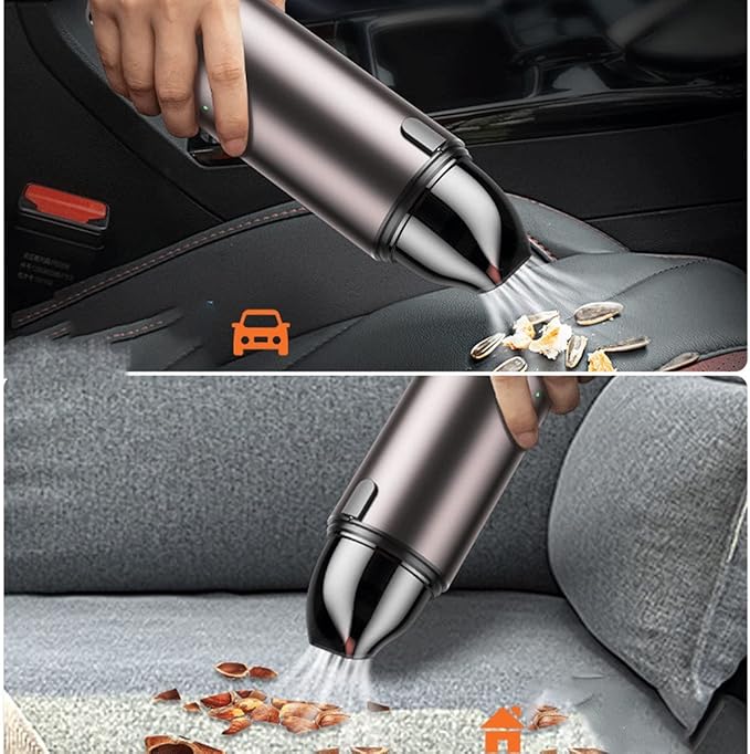 Car Vacuum Cleaner,Portable Cordless Handheld Vacuum Cleaner, 120W High Power, 5000PA Strong Suction, Wet & Dry Use, for House, Car, Office
