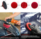 35Pcs Car Detailing Kit, Car Detailing Brush Set, Car Interior Cleaning Kit with Windshield Cleaning Tool and Tool Box, Multi-Functional Vehicle Cleaning Tool for Wheels